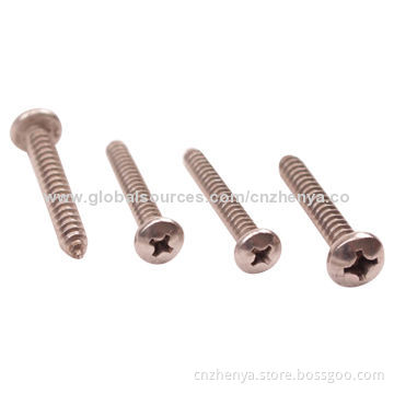 Pan Head Self-tapping Screws, Made of SS201, SS200, SS202, SS304